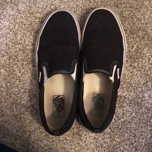 Black slip on vans